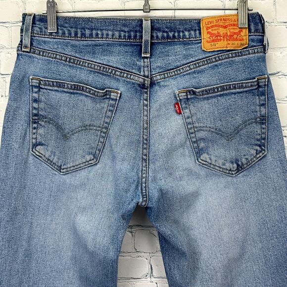 Levis 541 Athletic Taper Fit Jeans Levi Strauss Denim Blue Mens 30x32 - Picture 8 of 8